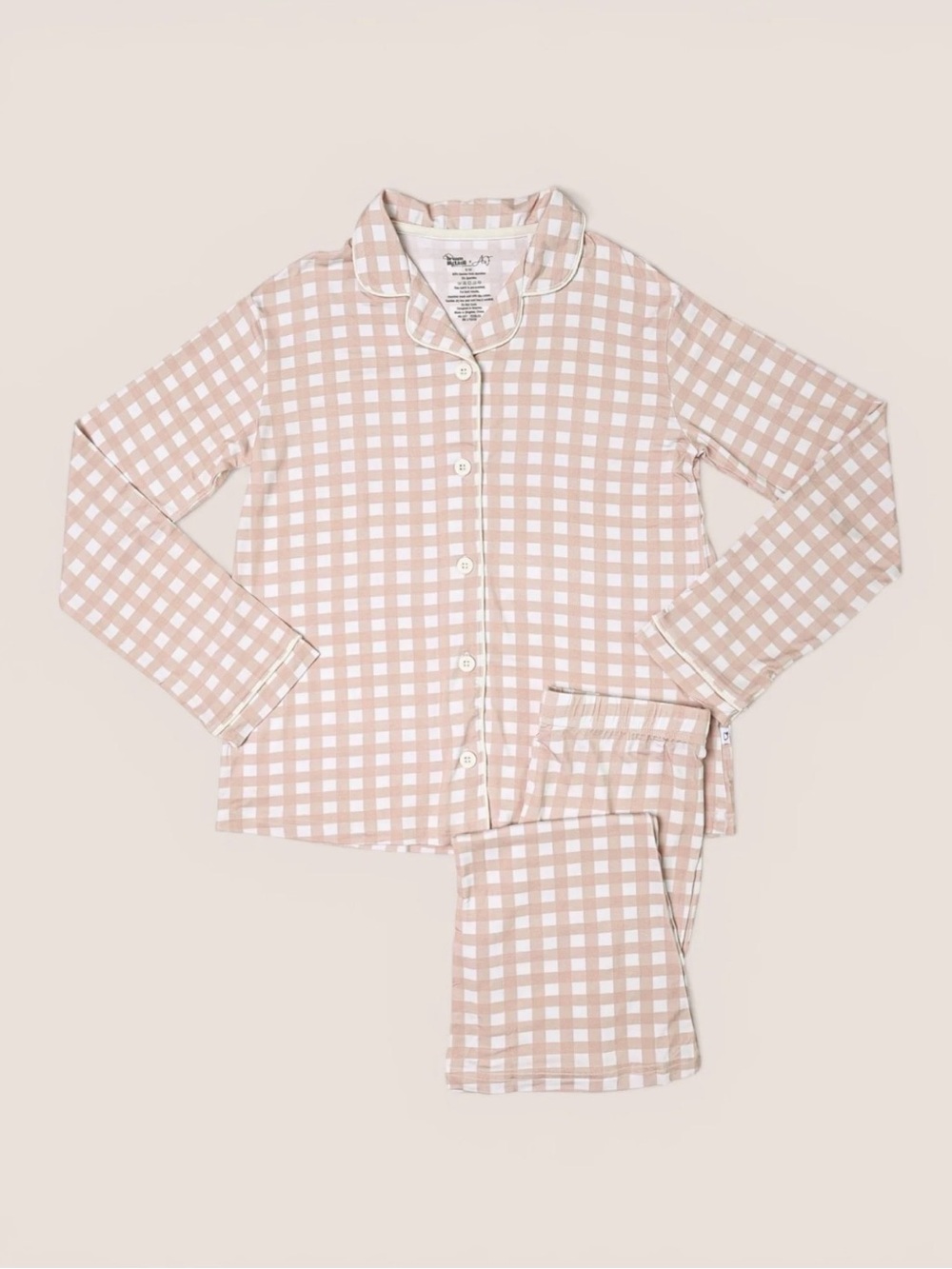 Dream Big Little Co x Amanda Stanton Fogel Charlie’s Checks girls flare pjs